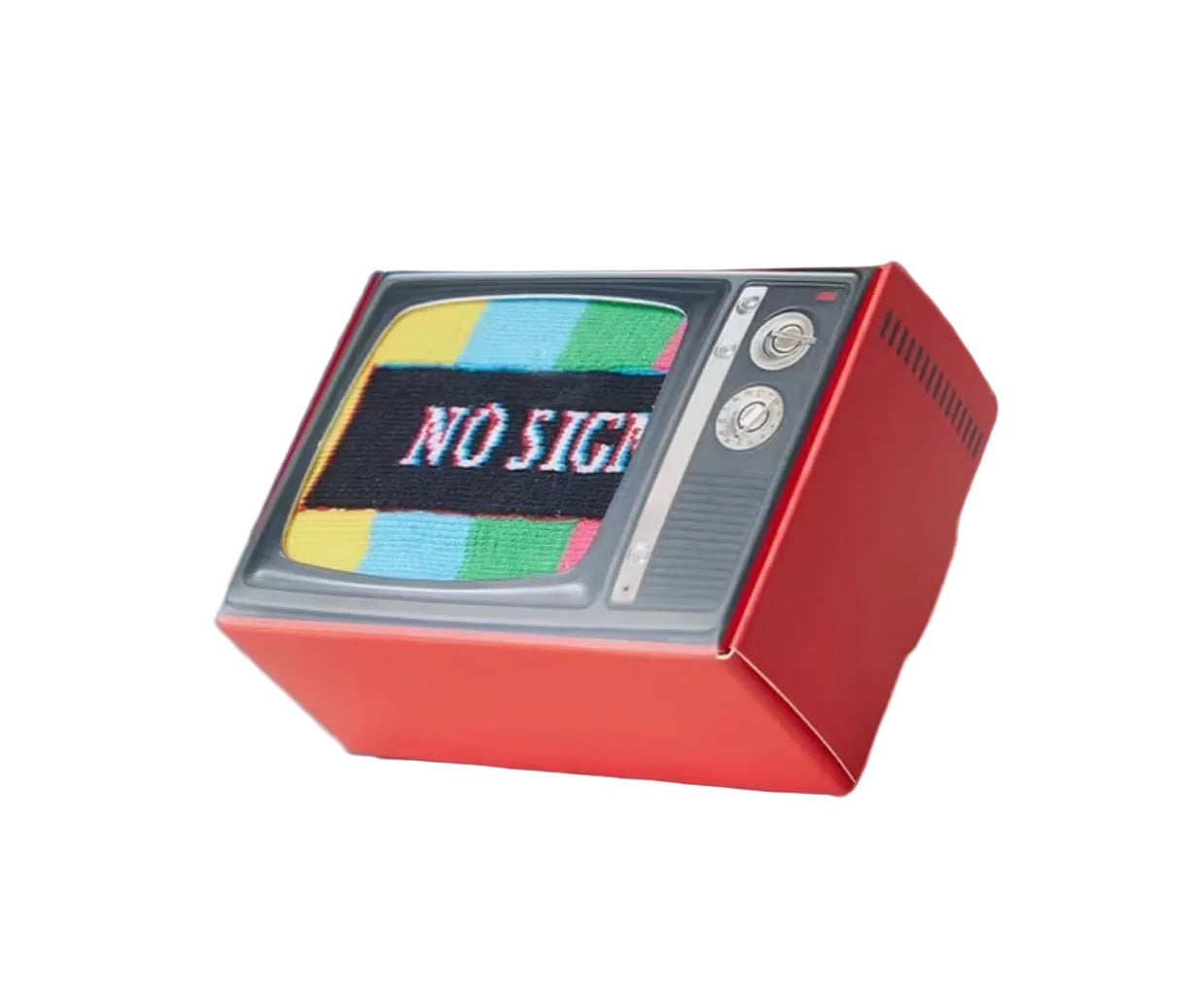 Retro TV No Signal Socks