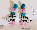 Spotted Cowboy Geese earrings