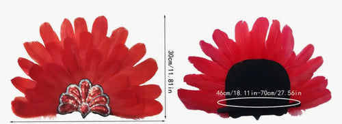 Green Feather Headpiece and Boa