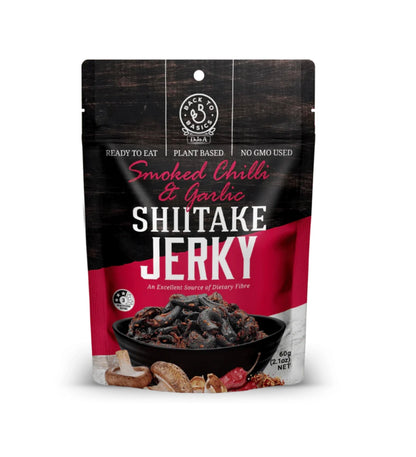 Shiitake Mushroom Jerky Smoked Chilli & Garlic