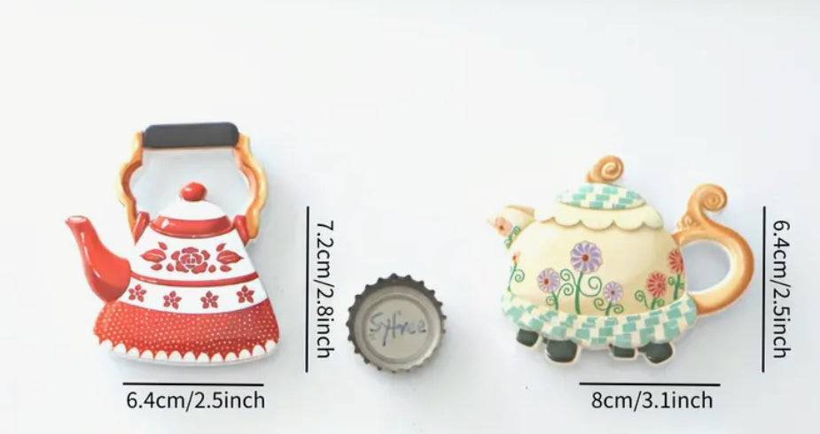 Teapot fridge magnet (2 styles)