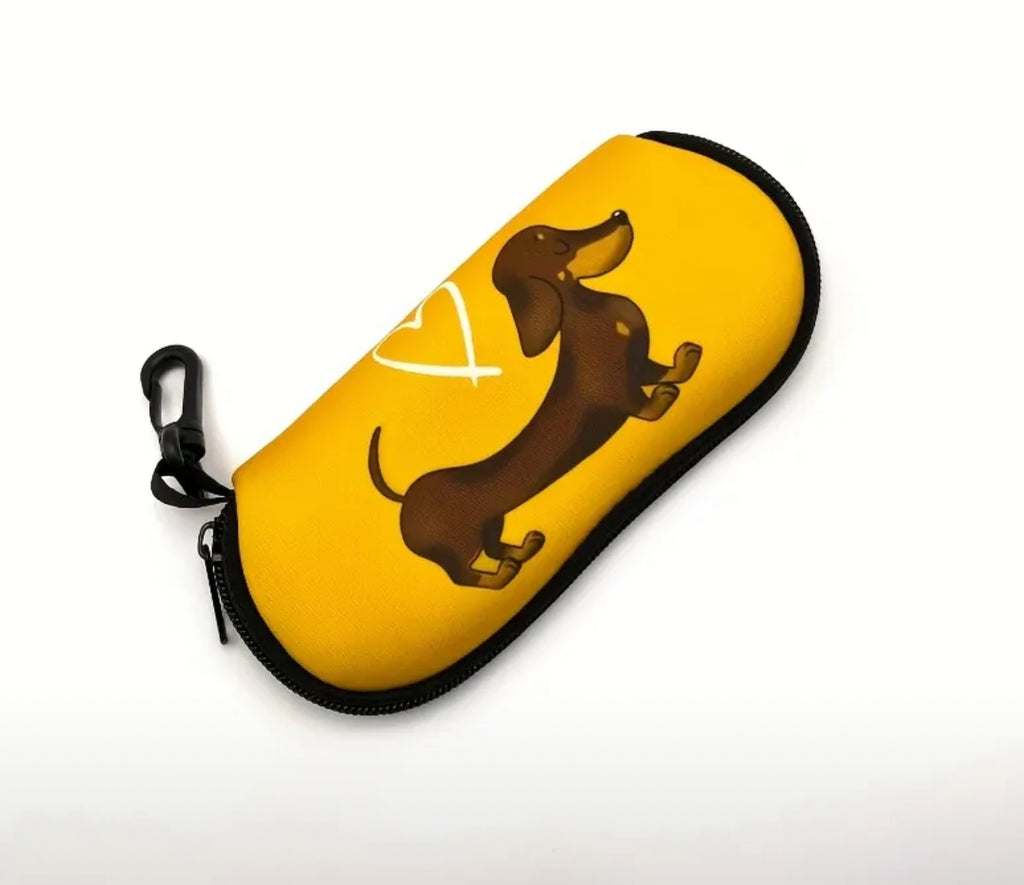 Étui à lunettes en tissu Teckel