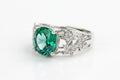 5 Carat Moissanite Sterling Silver Ring