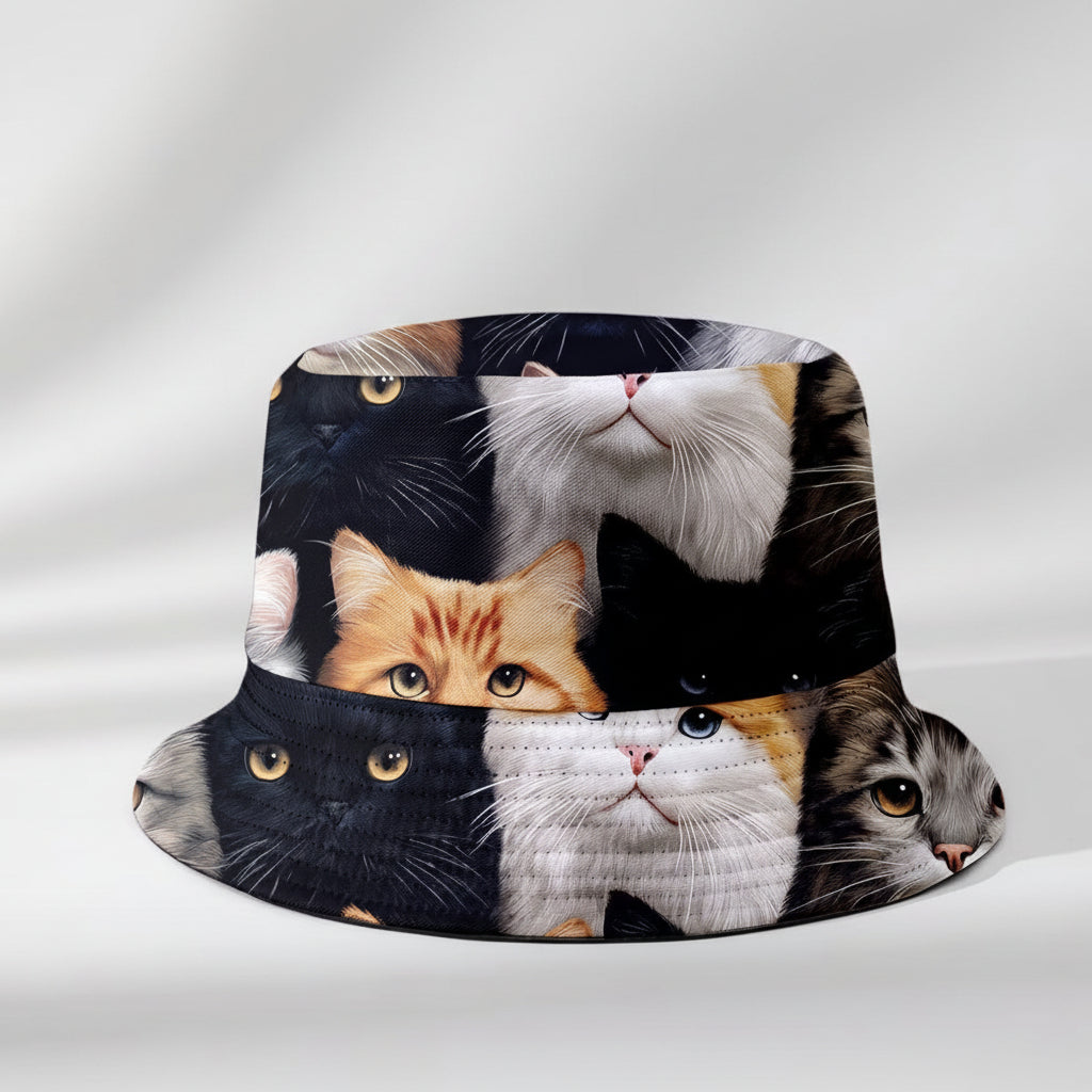 Cat bucket hat