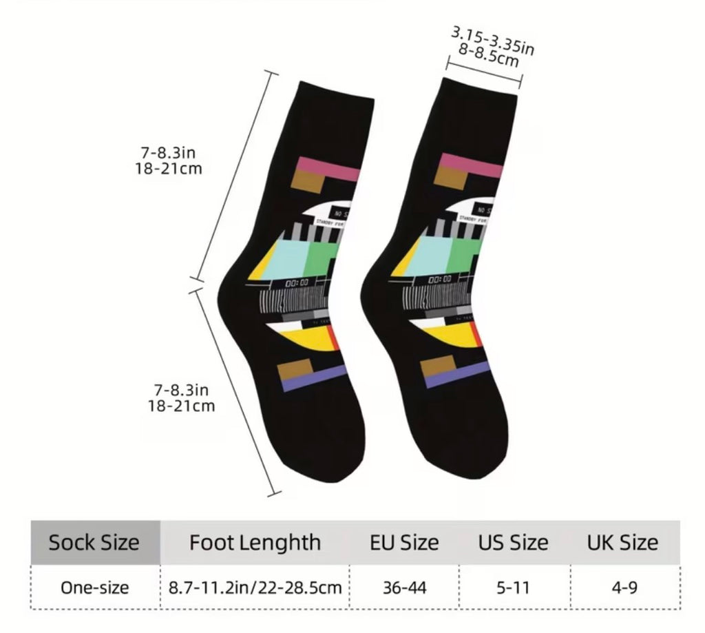 Retro TV Socks