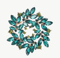 Broche couronne