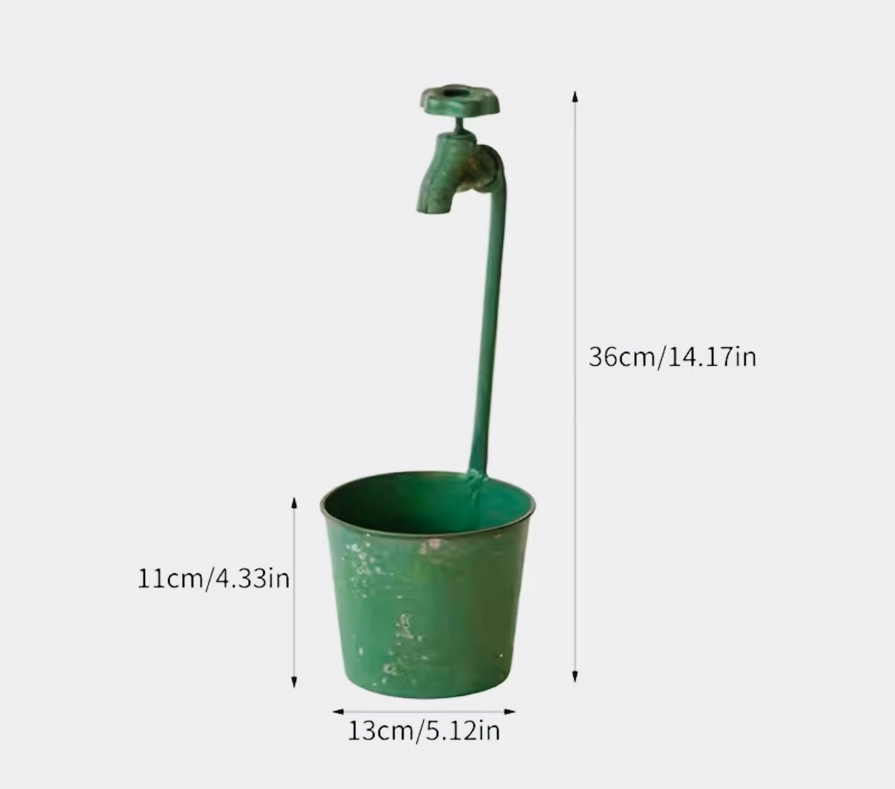 Metal Tap Planter