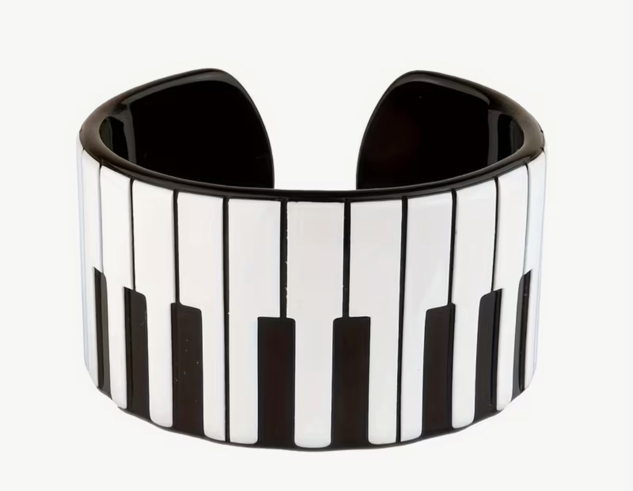 Piano keys bangle
