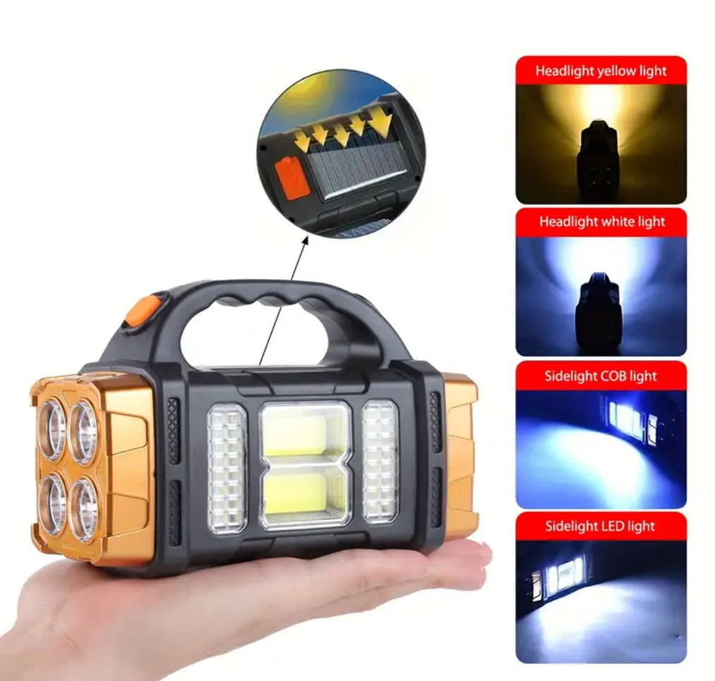 Solar/USB Charging Light with Power Bank