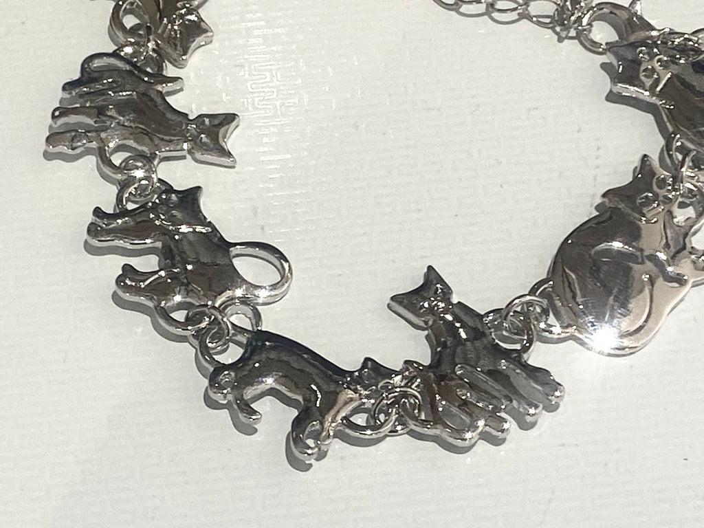Silver Cat Bracelet