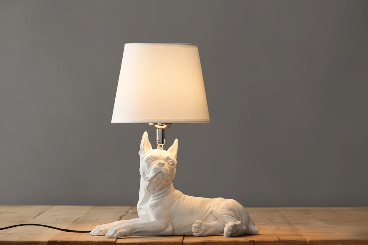 Resting French Bulldog Lamp
