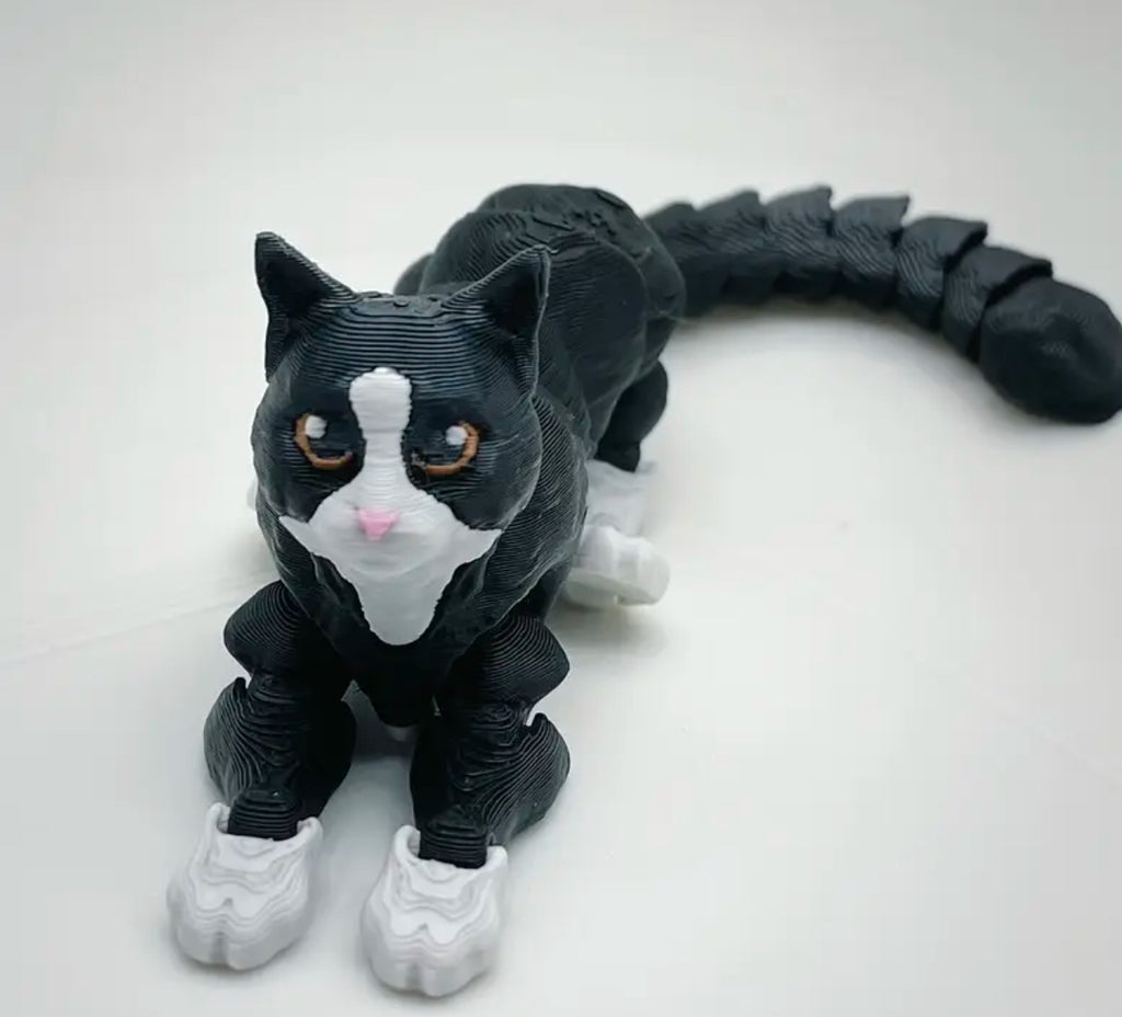 Chat réticulé imprimé en 3D