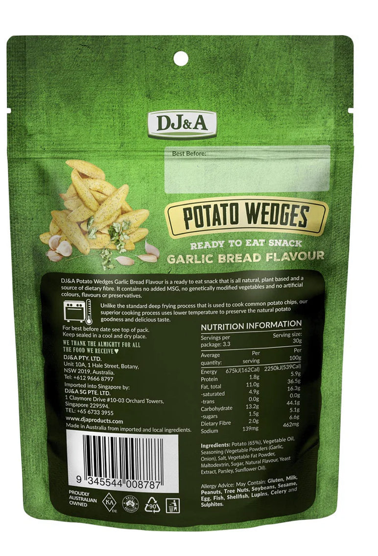 Garlic Bread Potato Wedges