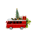 Hand-Decorated Christmas Bus with LED lamp