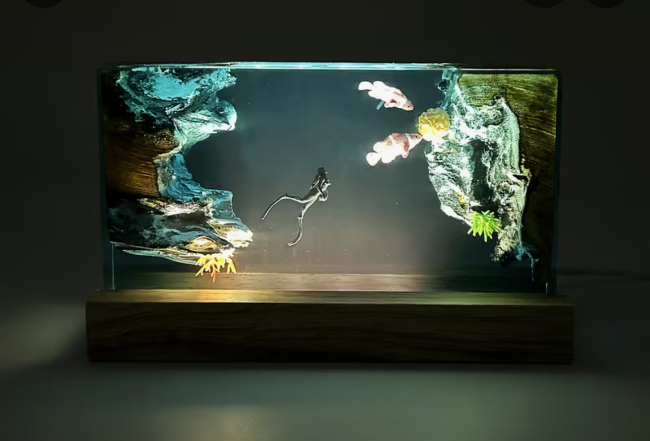 Resin Ocean Mood Lamp