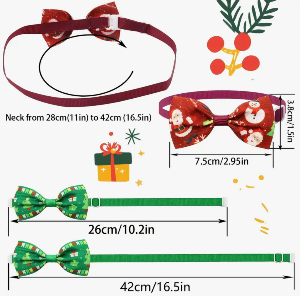 Pet Christmas Bow (Choice of Designs)