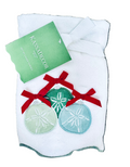 Christmas bubble hand towels set of two