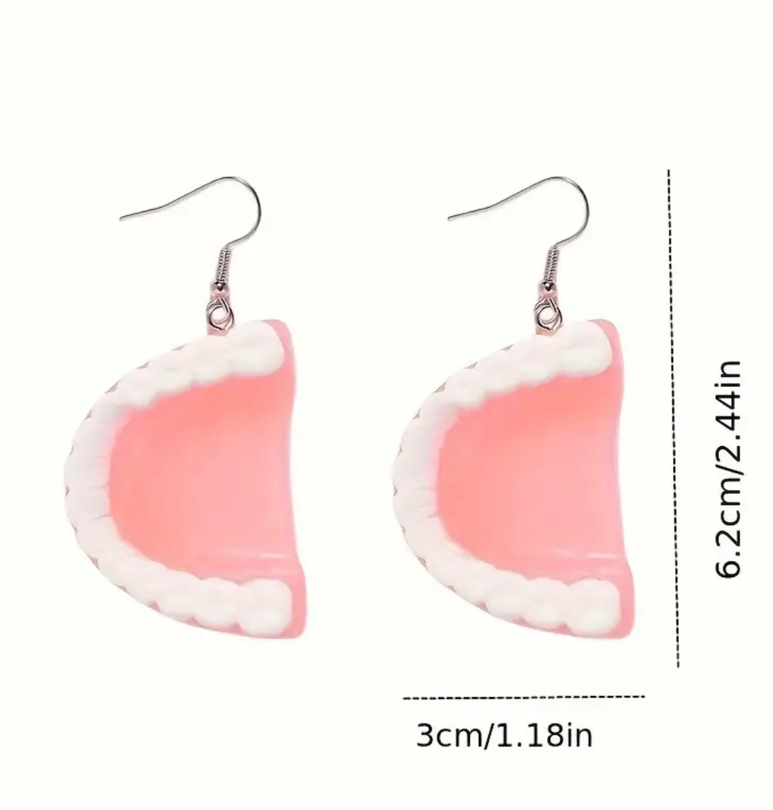 Boucles d'oreilles dents