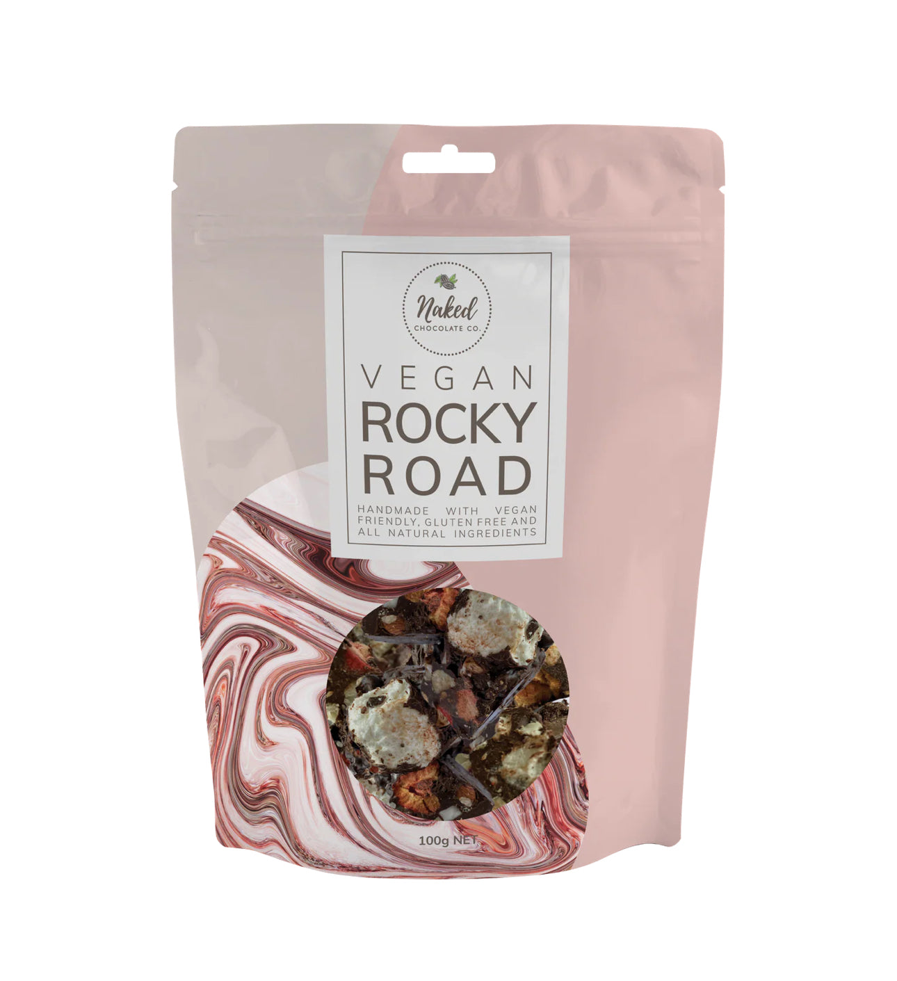 Rocky Road Dark Chocolate 100g (GF, V)