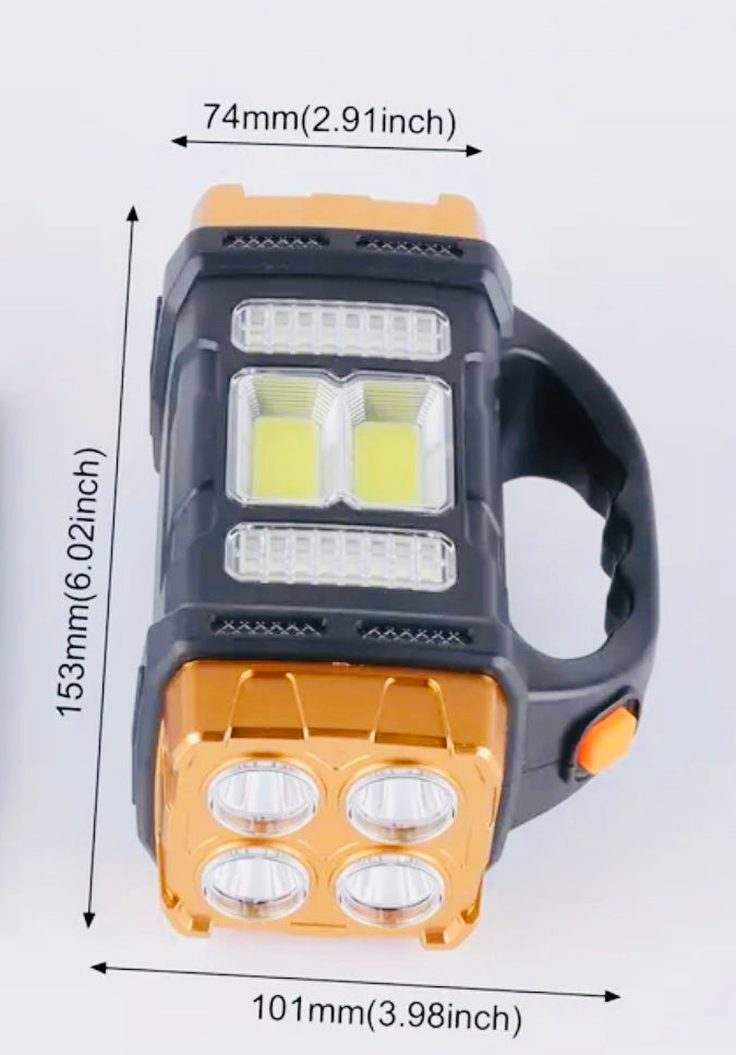 Solar/USB Charging Light with Power Bank