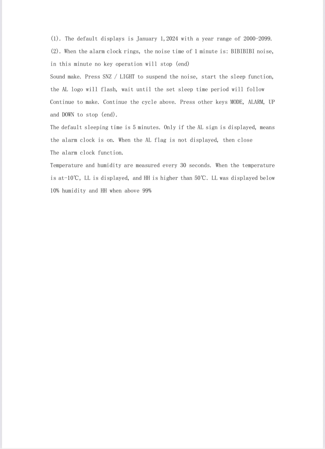 Projector Alarm Clock