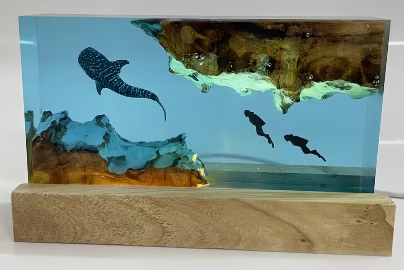 Resin Ocean Mood Lamp