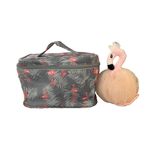 Flamingo Bag and Scrub