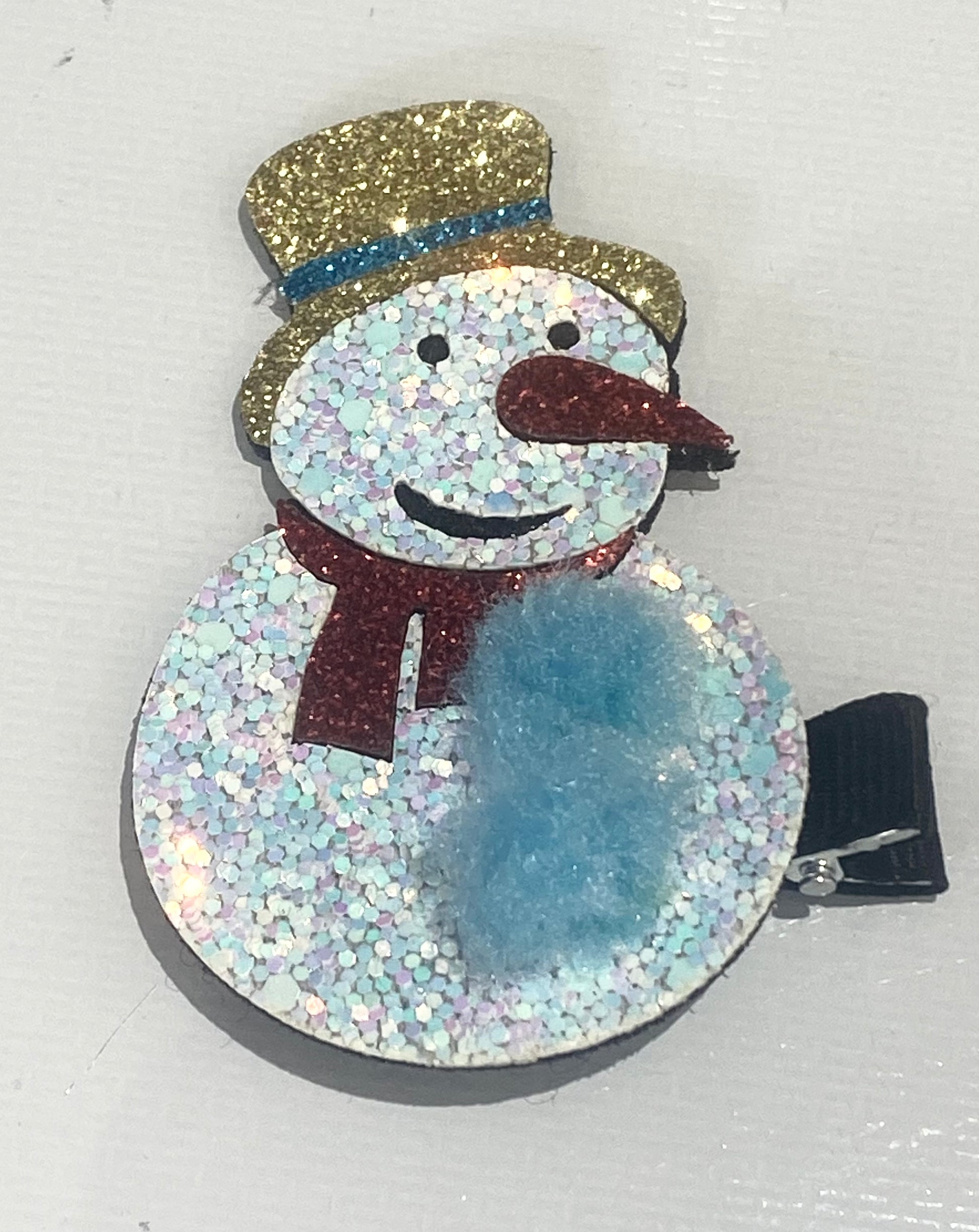 Christmas Snowman Hair Clip