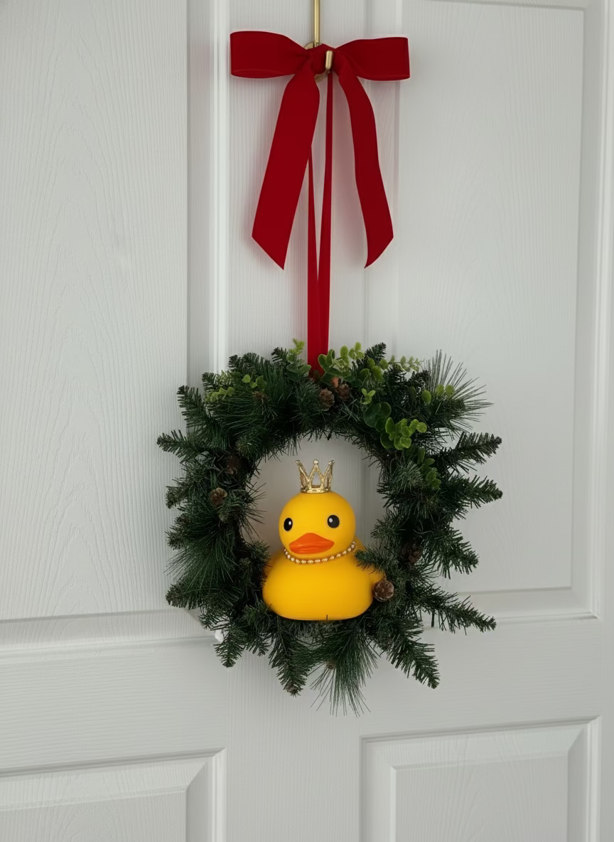 Handmade Rubber Duck Wreath