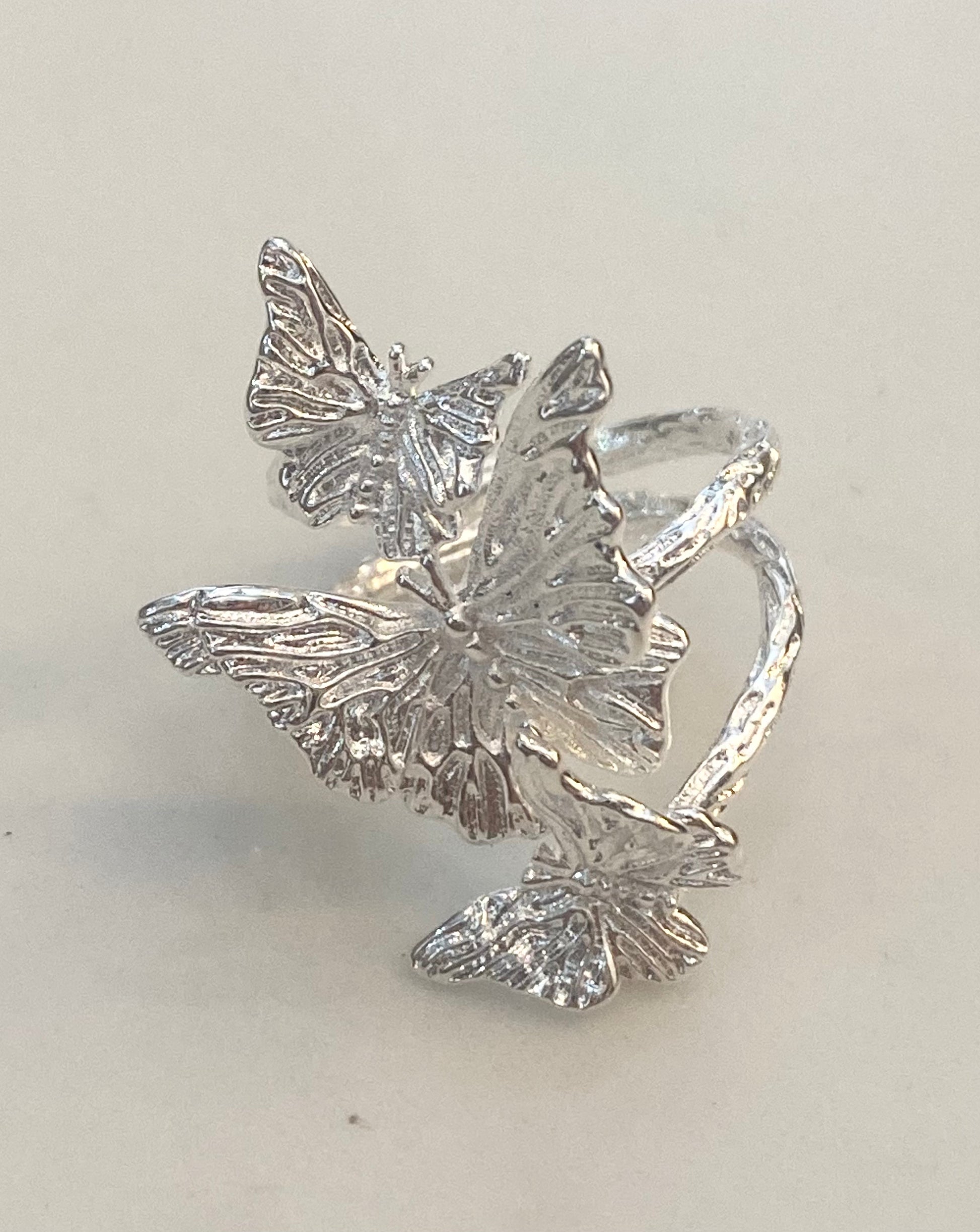 Silver Butterfly Ring
