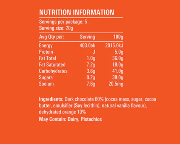 Orange Dark Chocolate (GF)