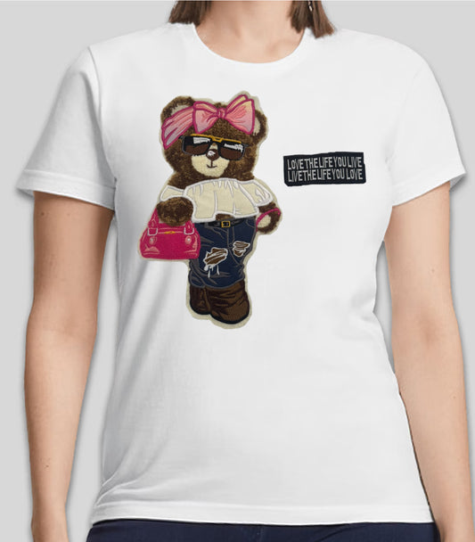 ‘Love your life Bear’ 100% Cotton T-Shirt