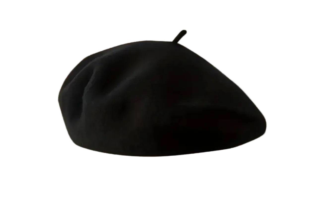 Black Beret Hat