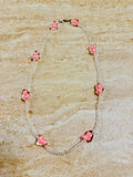 Pink Heart Bead Necklace