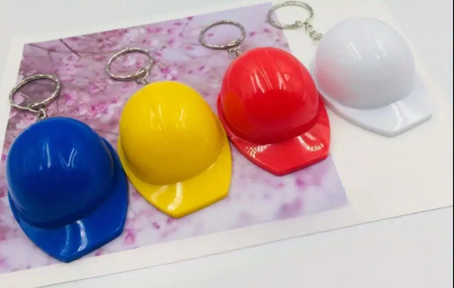 Hard Hat Helmet Bottle Opener Keychain