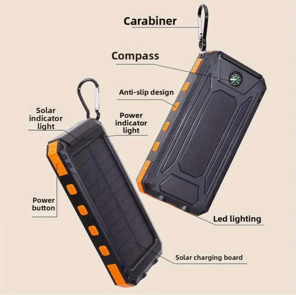 Solar Charging Power Bank /compass/ light