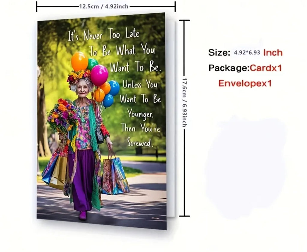 Carte d'anniversaire amusante