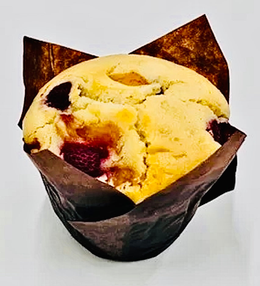 Apple and Raspberry Muffin - Gluten Free, Vegan