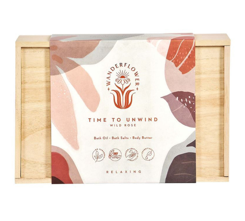 Wanderflower Time to Unwind Wellness Gift Set