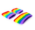 Rainbow head and wrist band set