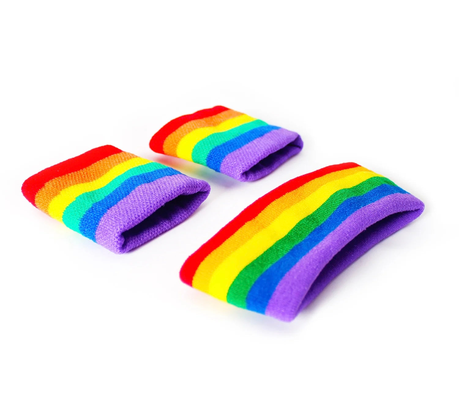 Rainbow head and wrist band set