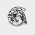 Silver Dragon Brooch