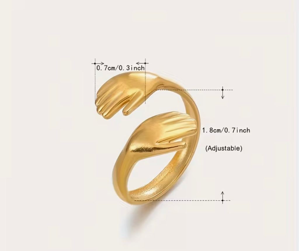 Stainless Steel Hug Ring