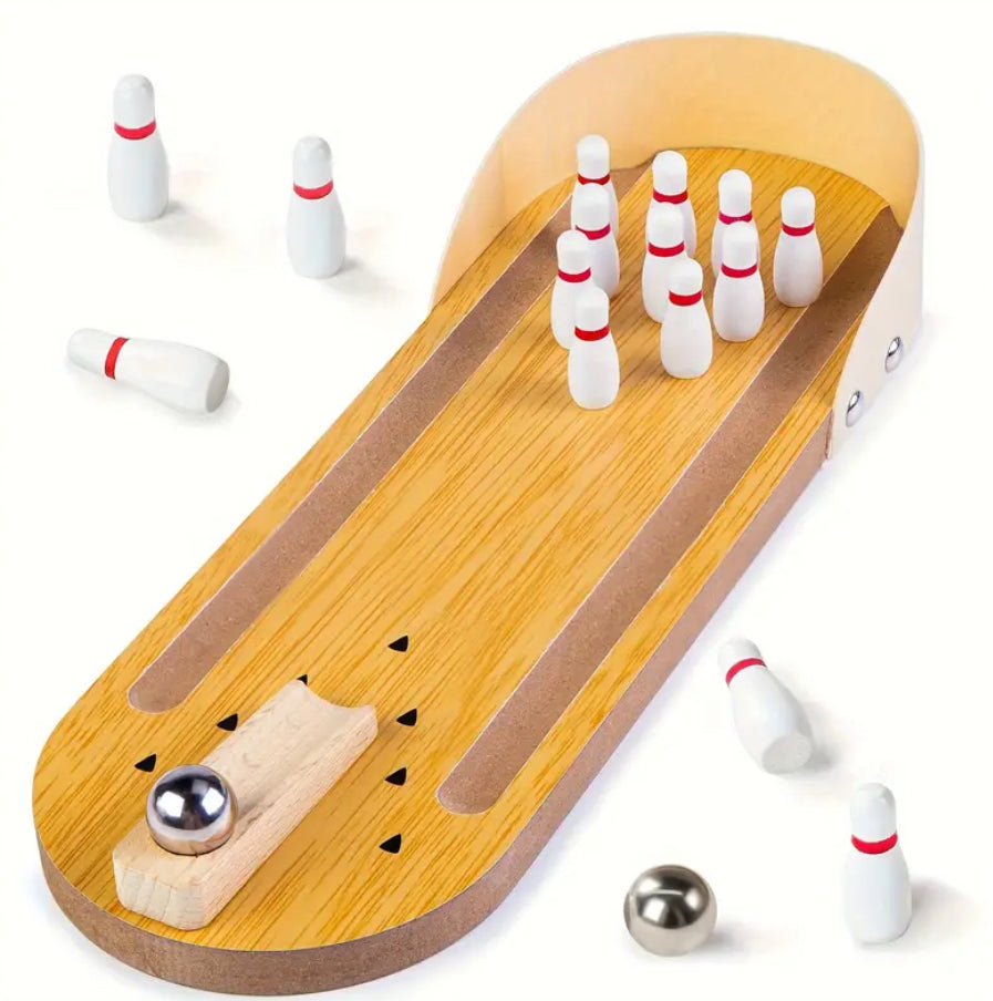 Mini Wooden Ten Pin Bowling