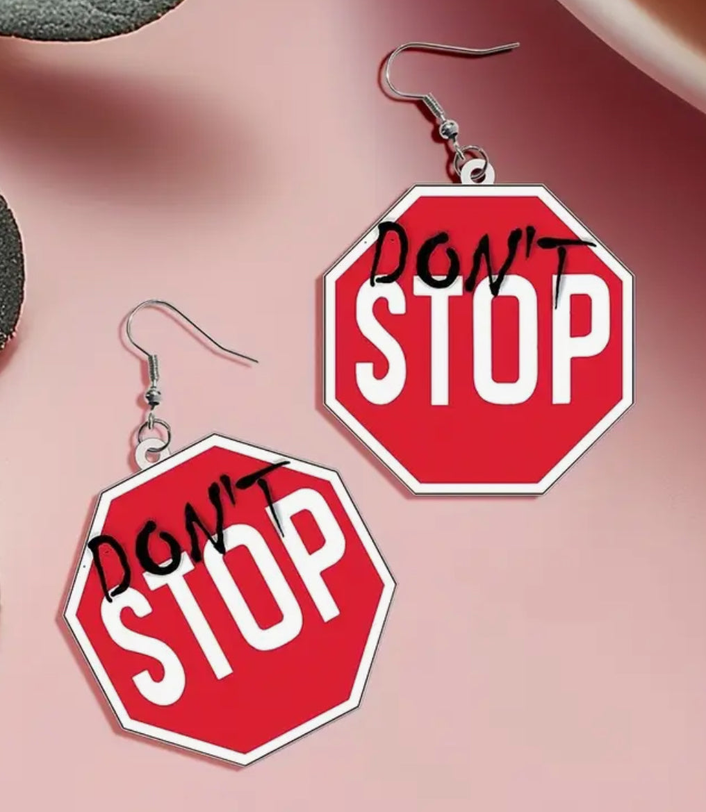 Boucles d'oreilles Don't Stop