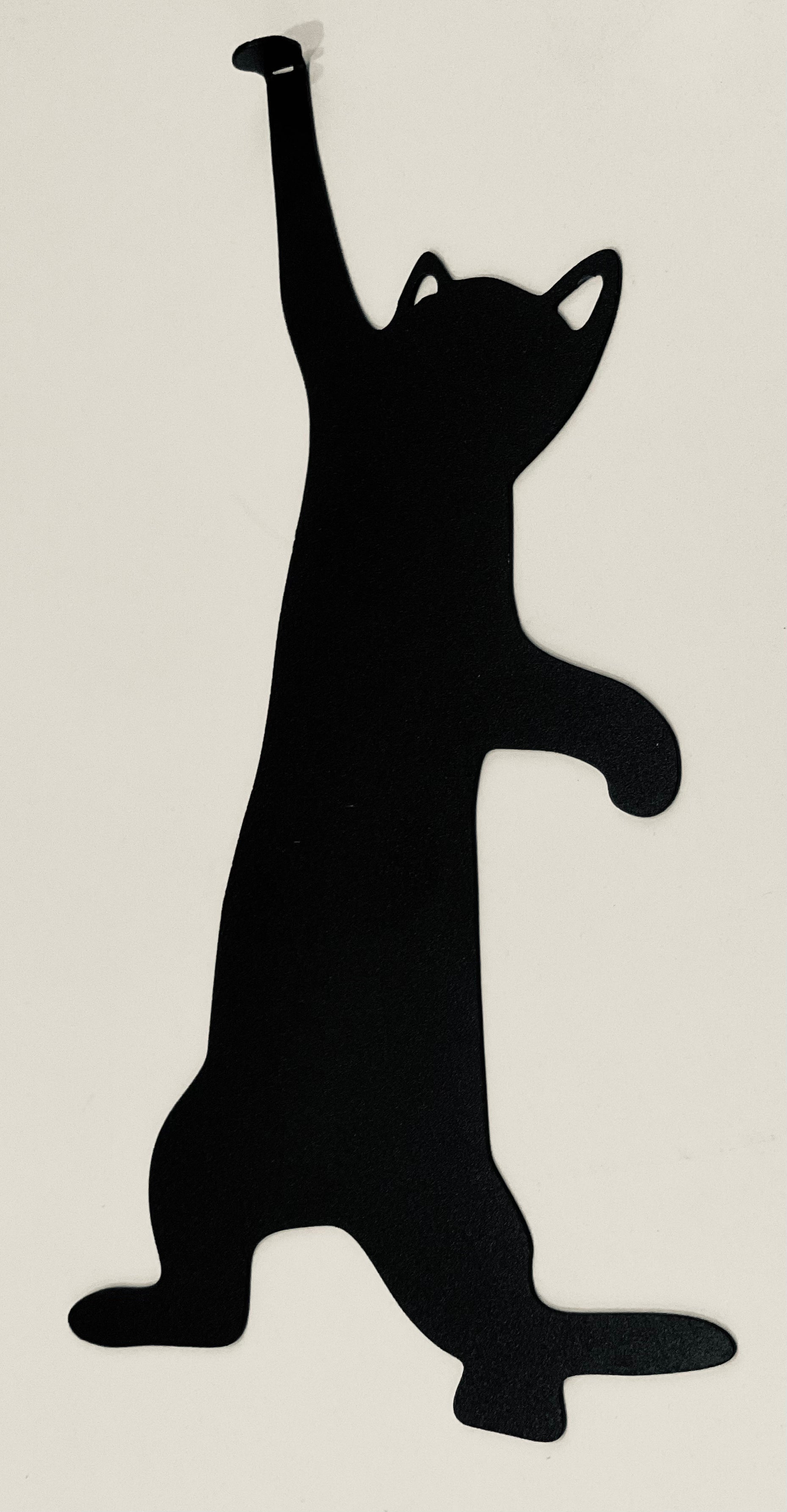 Metal Black Cat Bookmark