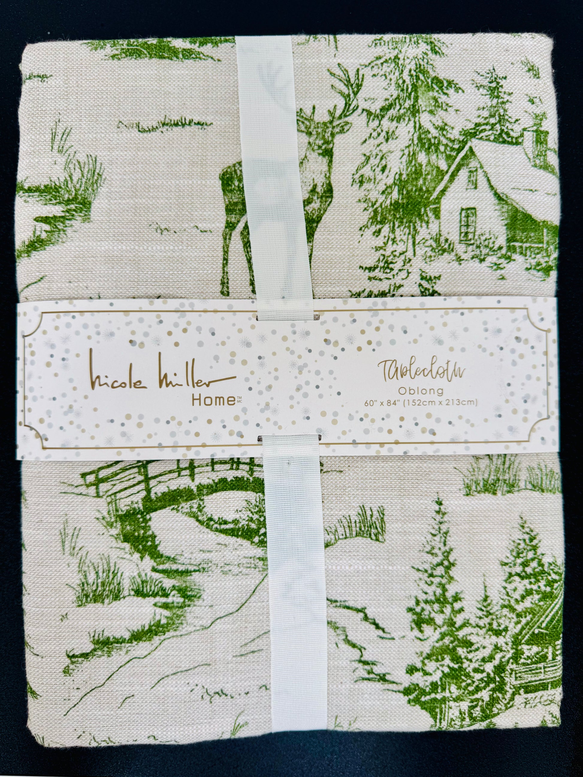 Nicole Miller Rectangular Cotton Tablecloth (152cm x 213)