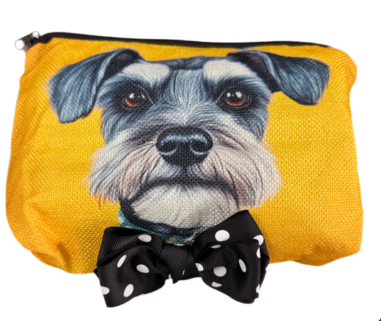 Yellow Schnauzer pouch case