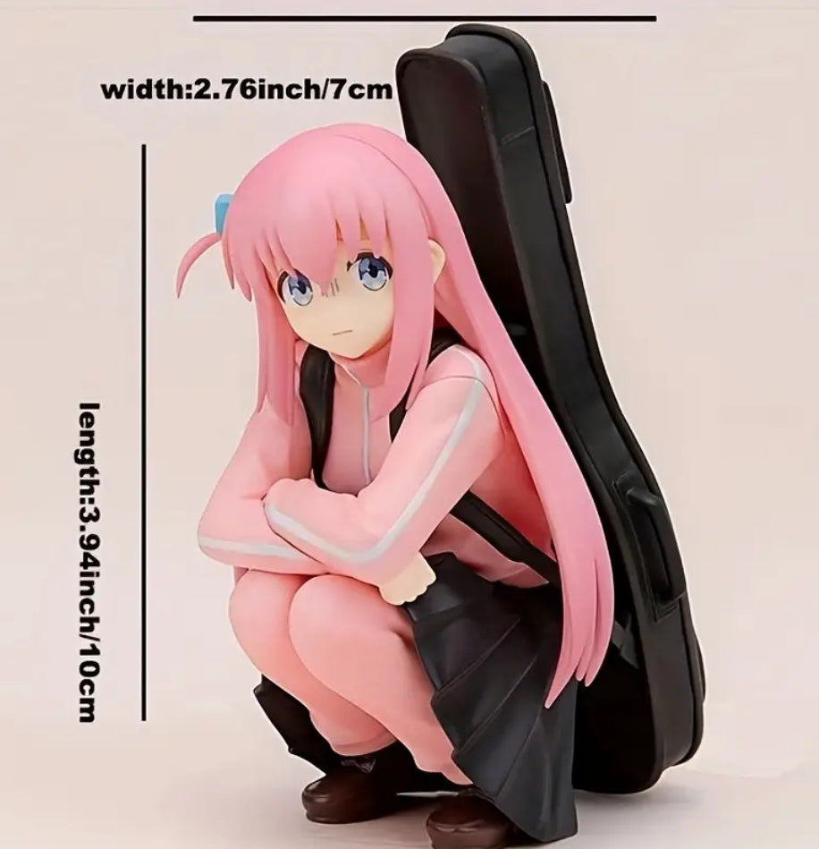 Figurine de guitariste accroupi d'anime (petite)