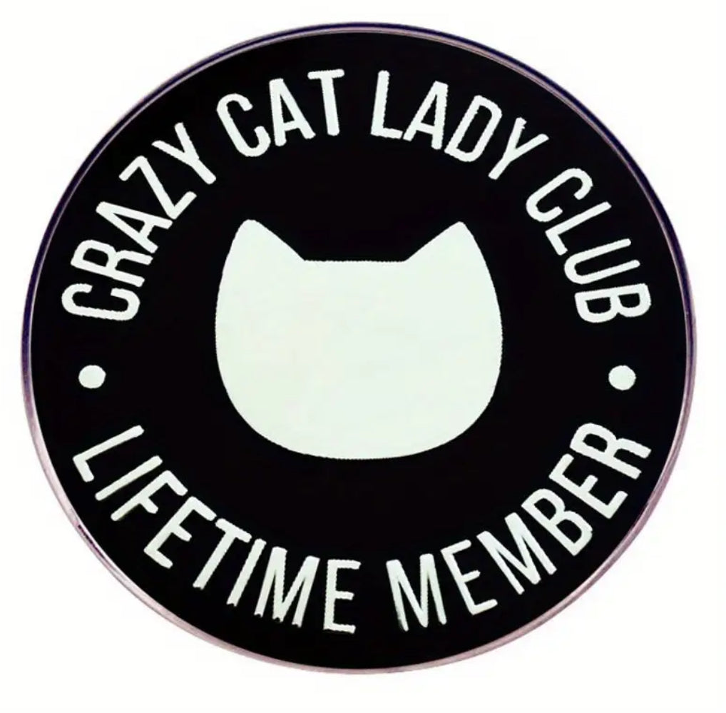 Crazy Cat Lady Club Badge